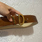 Dior brown leather belt