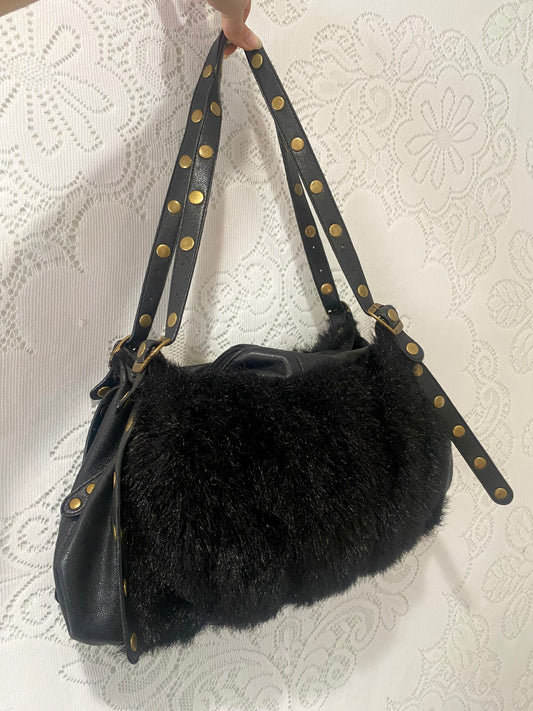 Vintage Metro 7 Faux fur bag