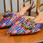 Impo rainbow kitten heels