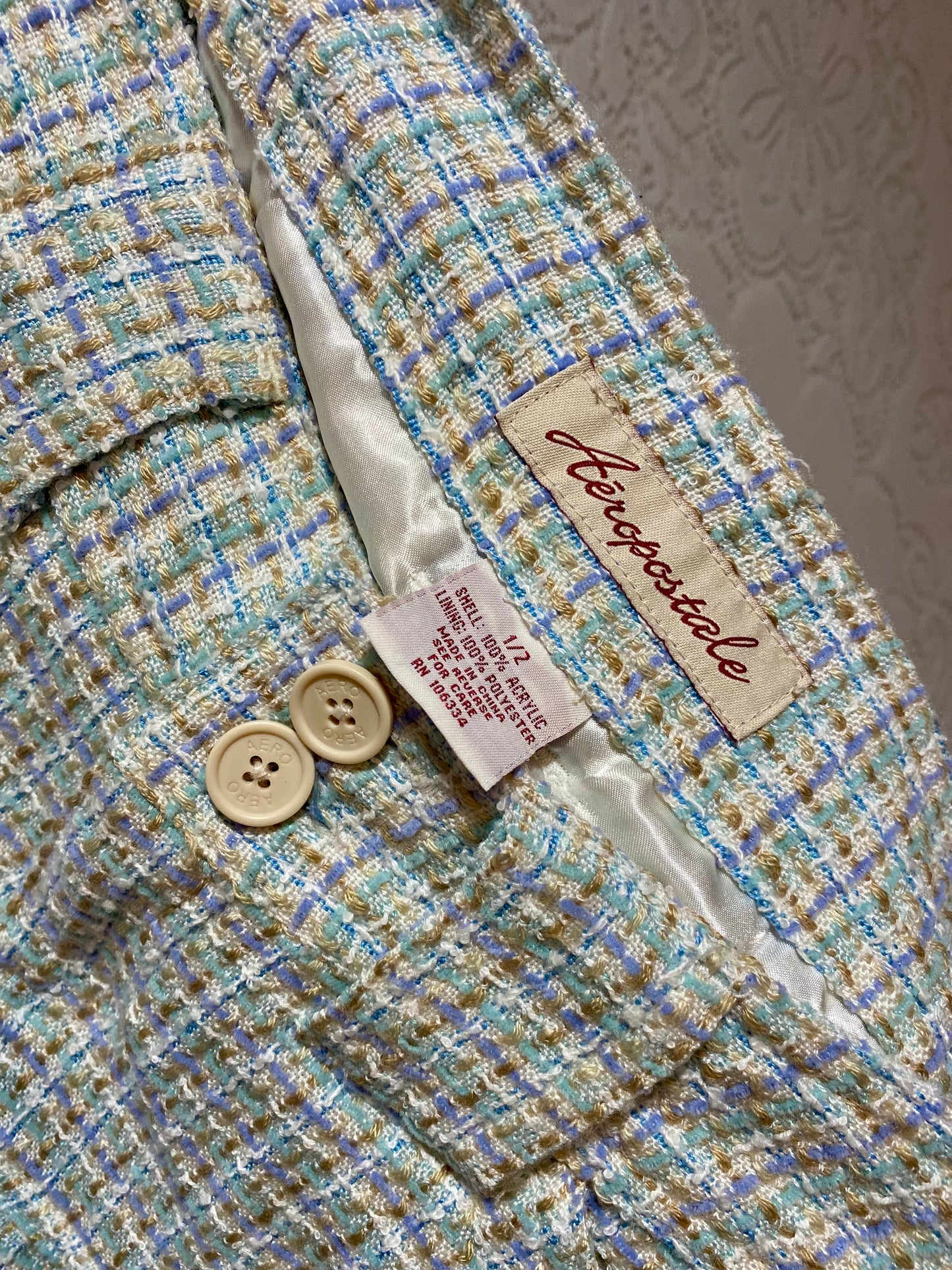 Vintage Aeropostale plaid mini skirt