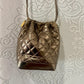 Vintage Lisette Metallic bucket bag