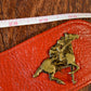 Vintage Garay red riding belt