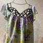 Vintage Oscar De La Renta floral lingerie dress