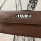 Cleo & Patek brown leather clutch