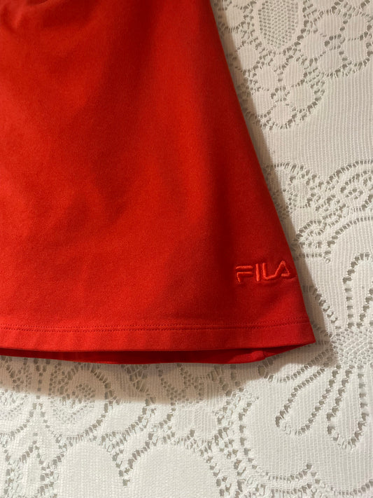 Red FILA skort