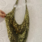 Y2K Green sequin bag