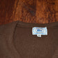 Vintage Brown Lacoste V neck sweater