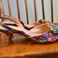 Impo rainbow kitten heels