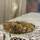 Trifari Goldtone Tiger Rhinestone bracelet