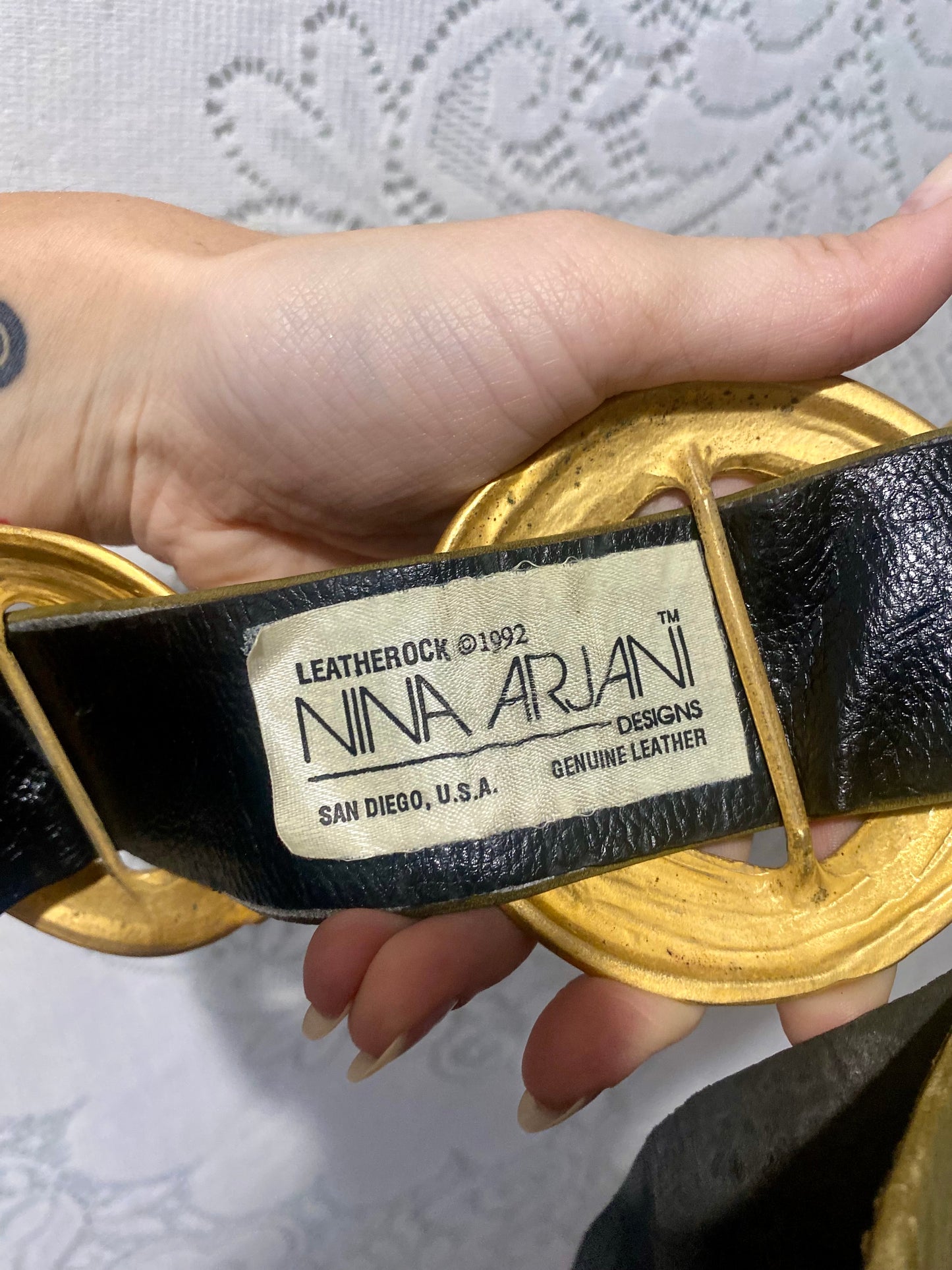 1992 Nina Arjani belt