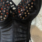 Vintage bedazzled corset