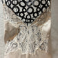Vintage cream satin lingerie evening gown