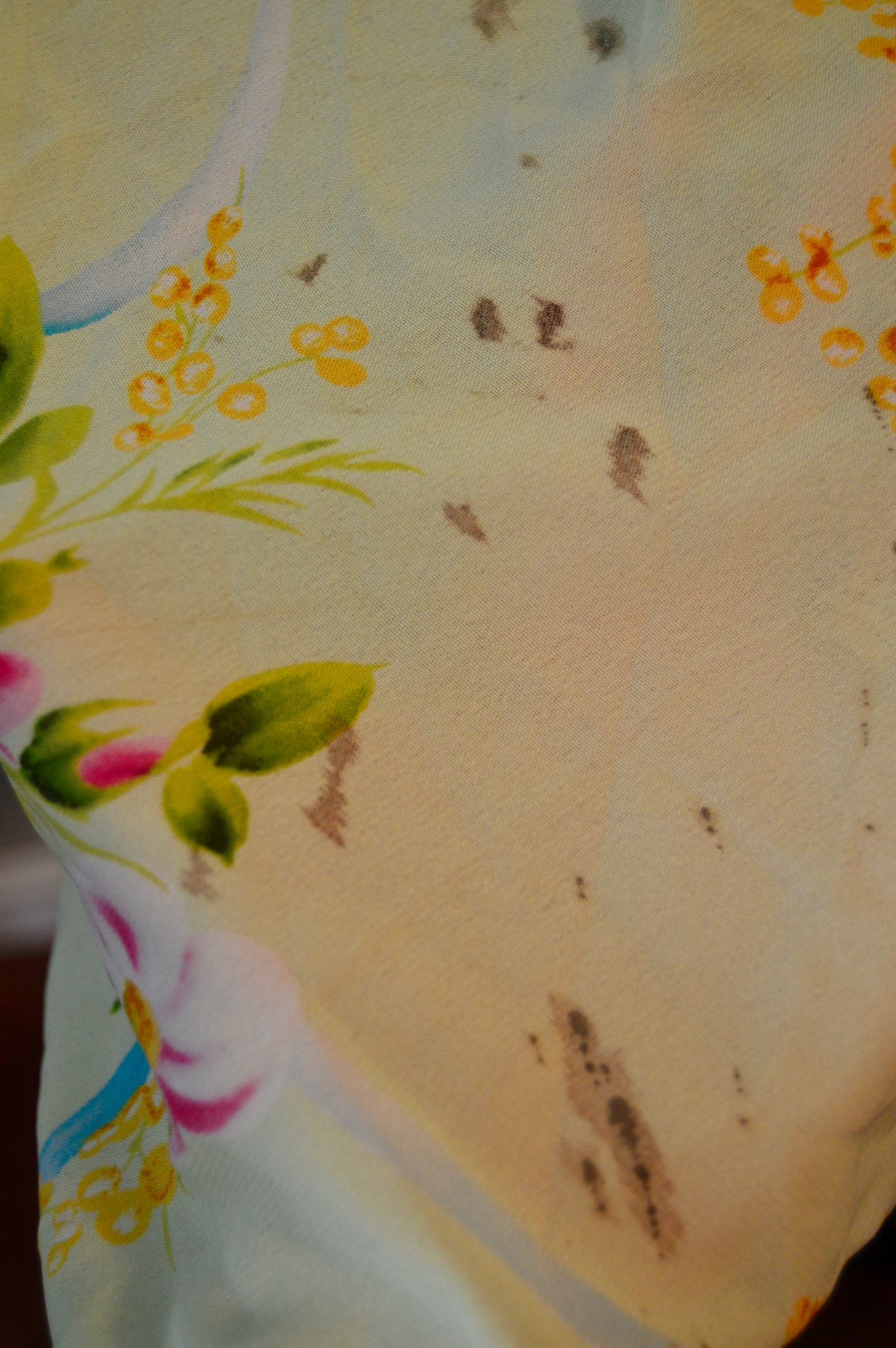 Vintage Oscar De La Renta floral slip